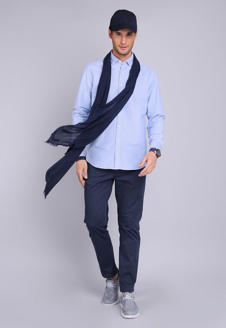 Camisa Oxford Spandex Manga Larga Arrow CM3001SCE-3