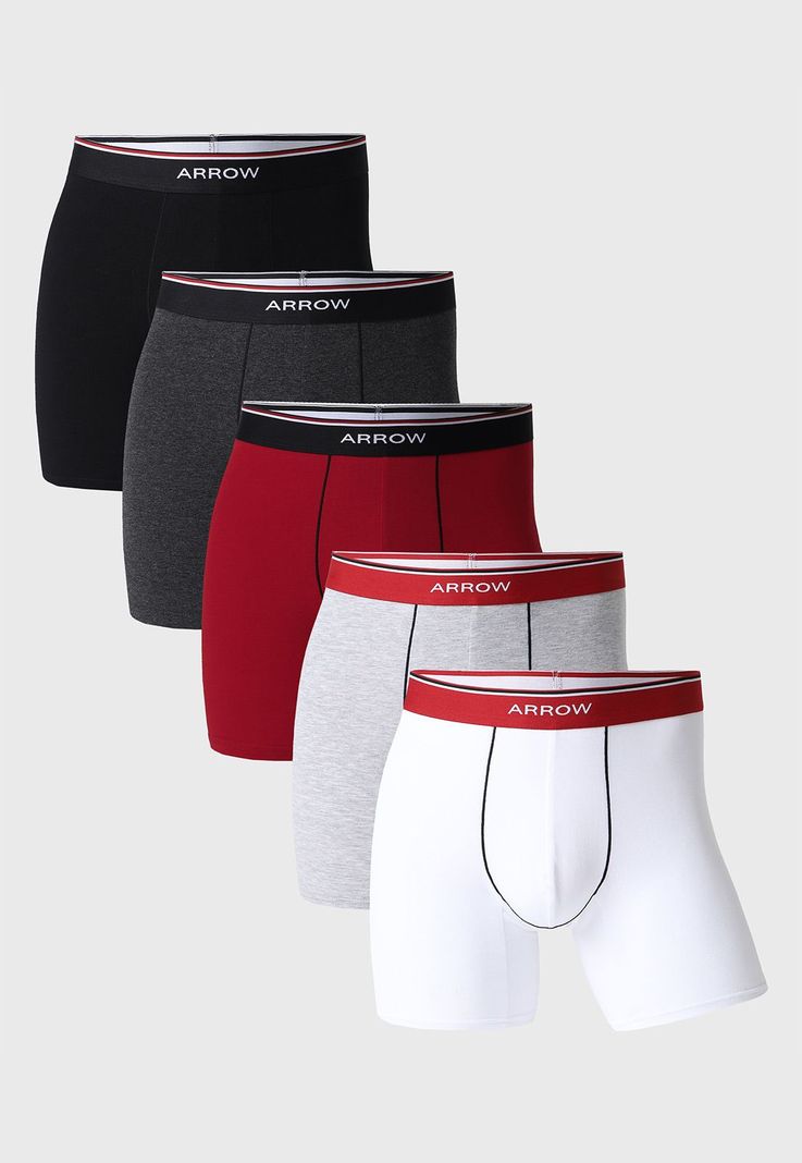 Boxer 5 Unidades Liso Arrow BOD5013SU-0
