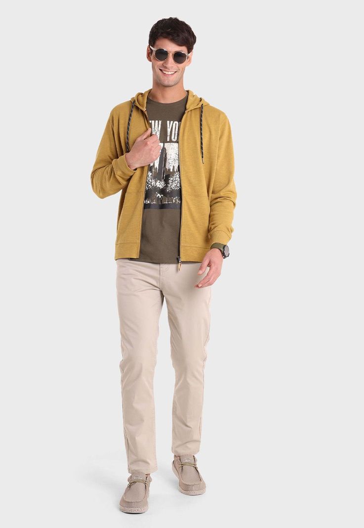 Polerón Full Zipper Con Capucha Arrow PL2690MT-3