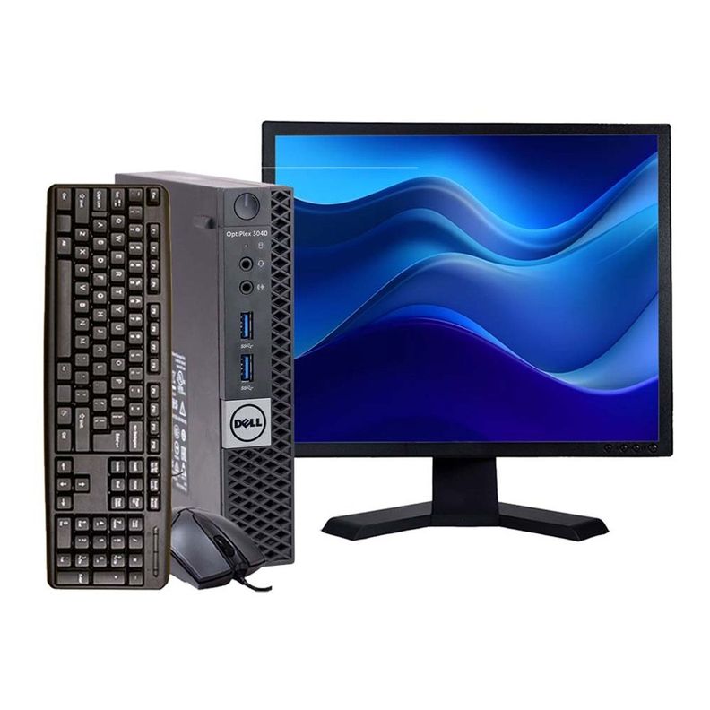 COMPUTADOR DELL OPTIPLEX 3040 MICRO INTEL CORE I5 3.1GHZ 8GB RAM DDR3 240GB SSD WIN10 PRO + KIT-0