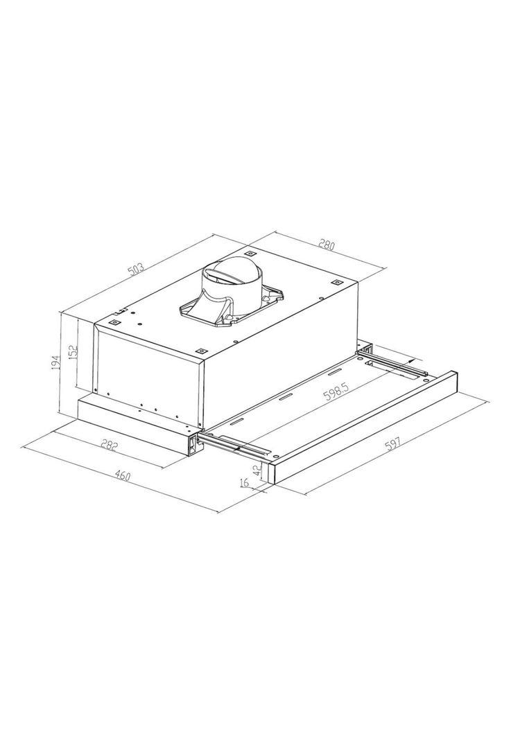 Campana Telescópica Gröner Inox 60cm-4