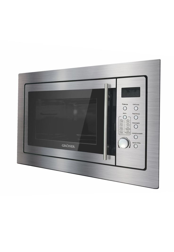 Microondas Empotrado Gröner Inox Grill 25L-1