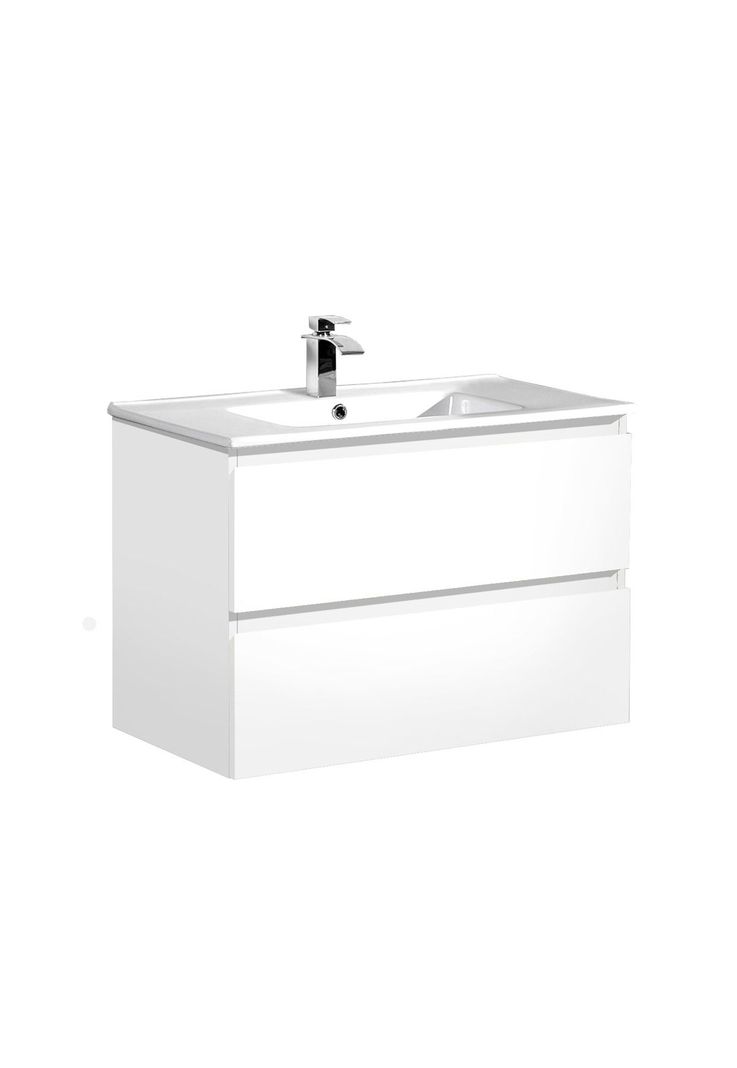 Mueble Vanitorio Bära Oslo 100cm Blanco Brillante-0