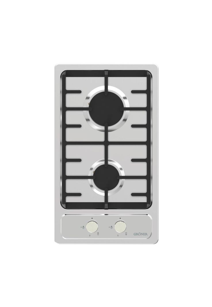 Encimera a Gas Gröner Inox 2Q-1