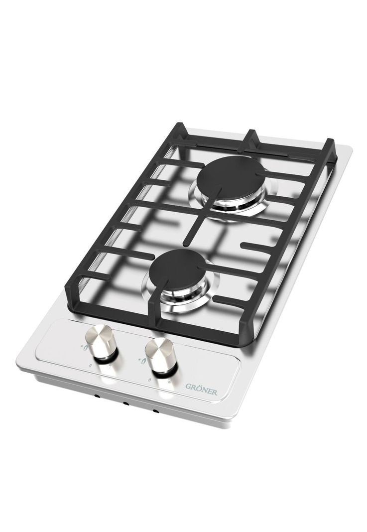 Encimera a Gas Gröner Inox 2Q-2
