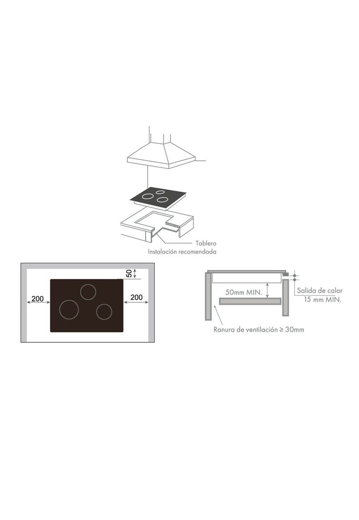 Encimera Vitrocerámica Gröner Touch Black 4Q-5