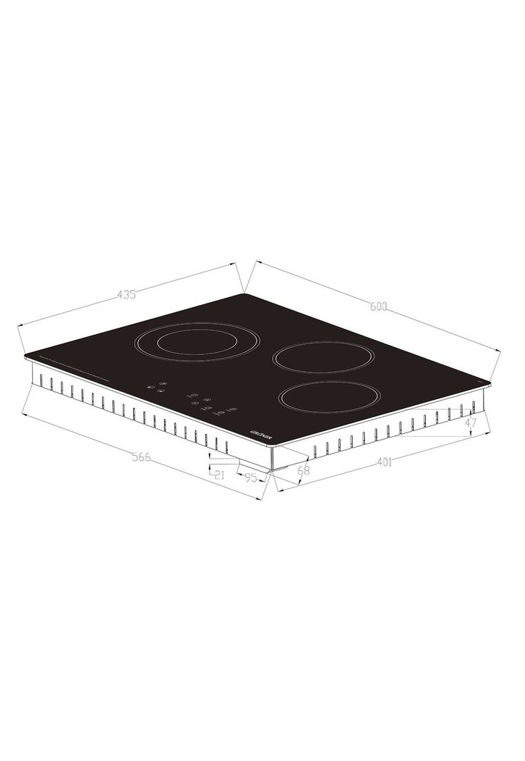 Encimera Vitrocerámica Gröner Touch Dual 3Q-3