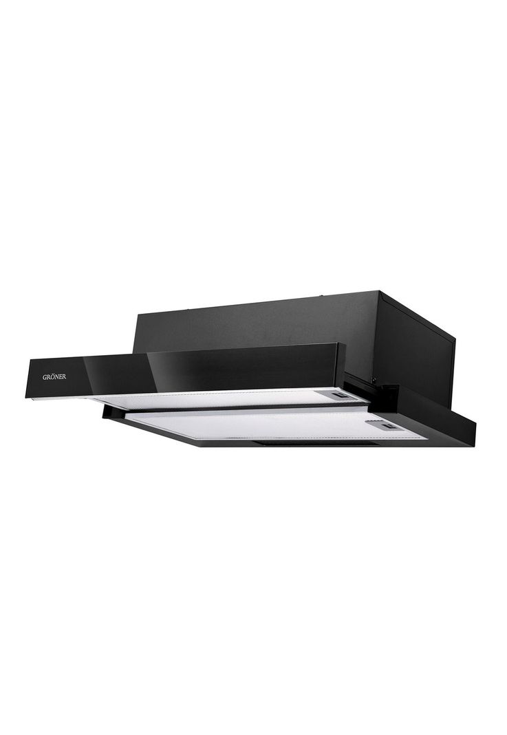 Campana Telescópica Gröner Black Glass 60 cm-0