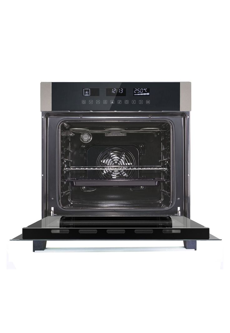 Horno Eléctrico Empotrable Gröner Inox Touch Triple Vidrio 10F 59L-2