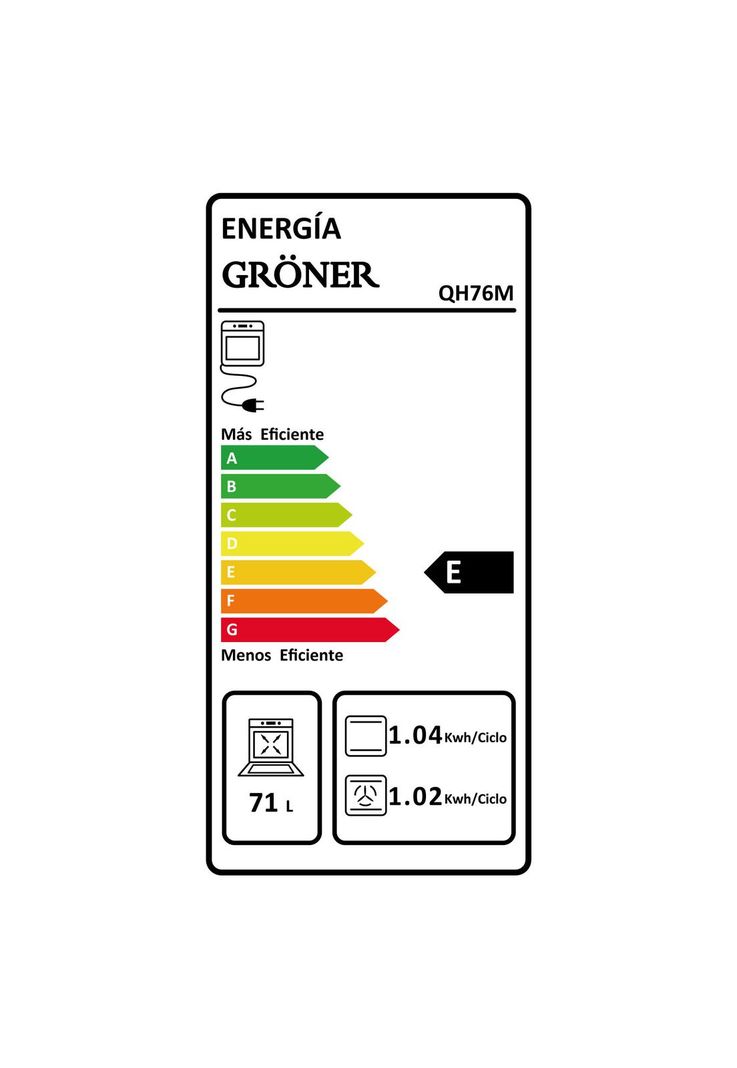 Horno Gröner Deluxe Air Fry 76L-5