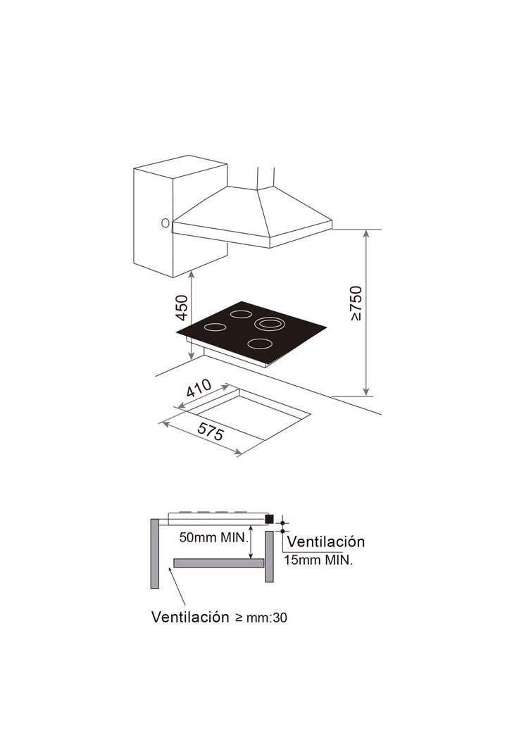 Encimera Vitrocerámica Gröner Touch Dual 4Q-4