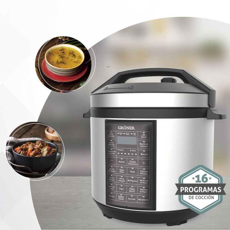Olla Eléctrica a Presión Gröner 6L-5