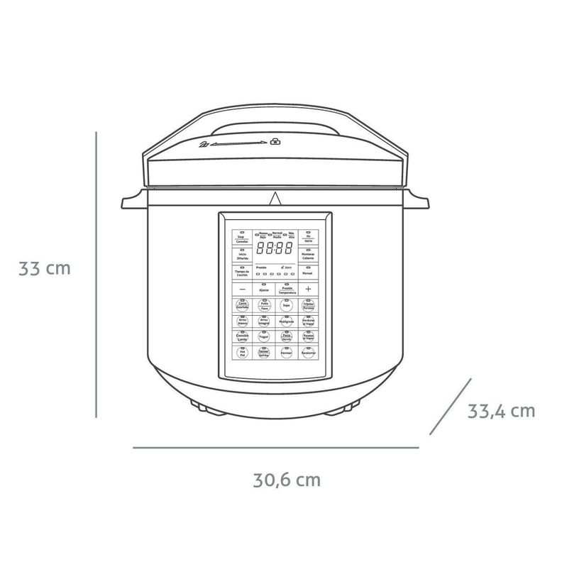 Olla Eléctrica a Presión Gröner 6L-6