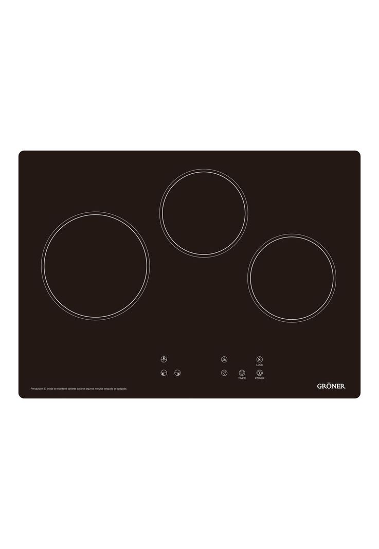 Encimera Vitrocerámica Gröner Touch Black 3Q-0