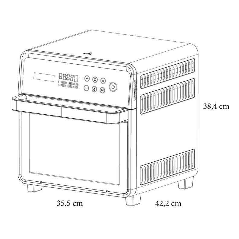Horno Freidora de Aire Gröner 16L-6