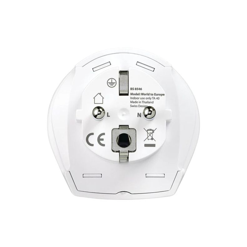 ADAPTADOR ENCHUFE UNIVERSAL CON TIERRA - 3 CLAVIJAS-7