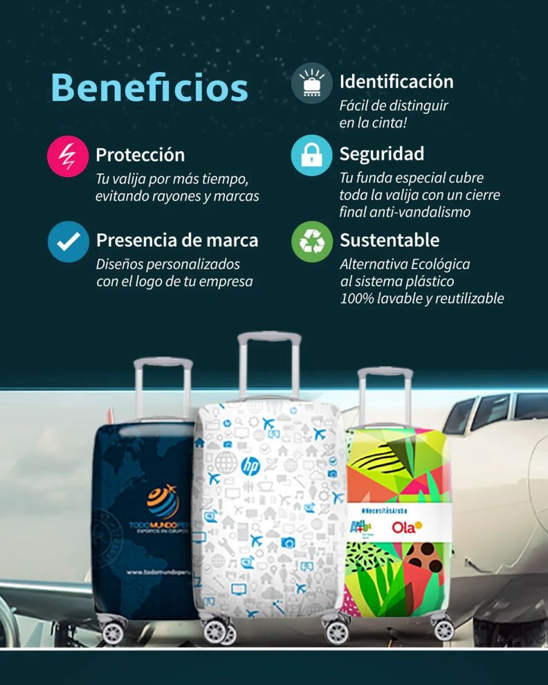 Funda Cubre Maleta Cubritas Tamaño Pequeño Diseños-1