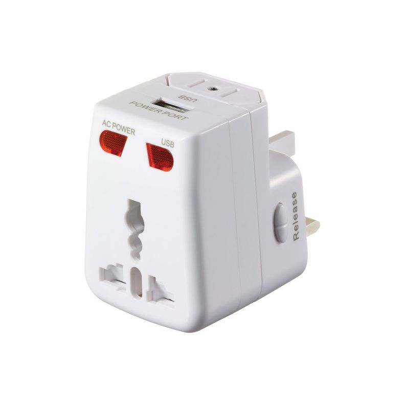 ADAPTADOR DE CORRIENTE UNIVERSAL + 1 PUERTO USB-0