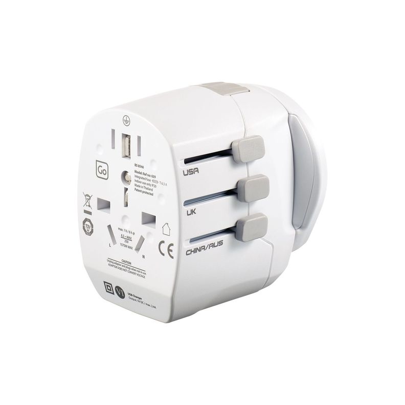 ADAPTADOR ENCHUFE UNIVERSAL CON TIERRA TRES CLAVIJAS + 2 USB-0