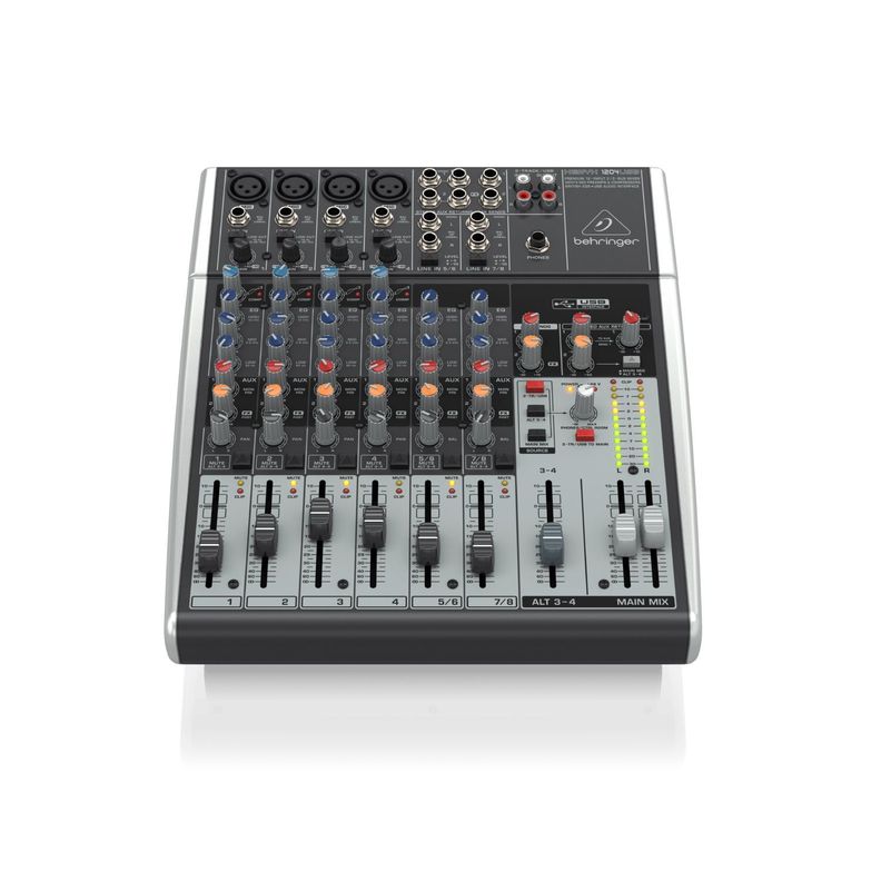 Behringer Mixer 1204USB – Mezclador Analógico de 12 Entradas y 22 Buses-0