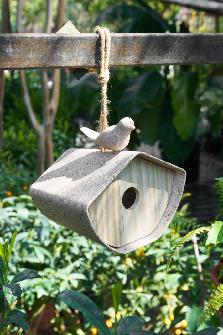 Casa Nido Para Pájaro Ecológica Clásica 14x12x16 Cm Plantme-5