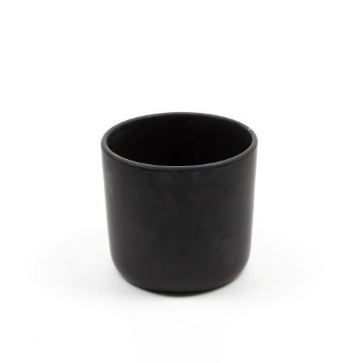 Macetero Danes M Negro (Porta Macetero de Ceramica)-0