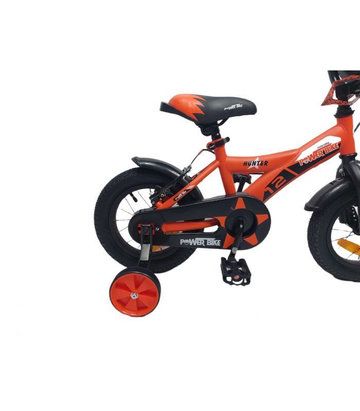 BICICLETA ARO 12 NIÑO CON PEDALES NARANJA-1