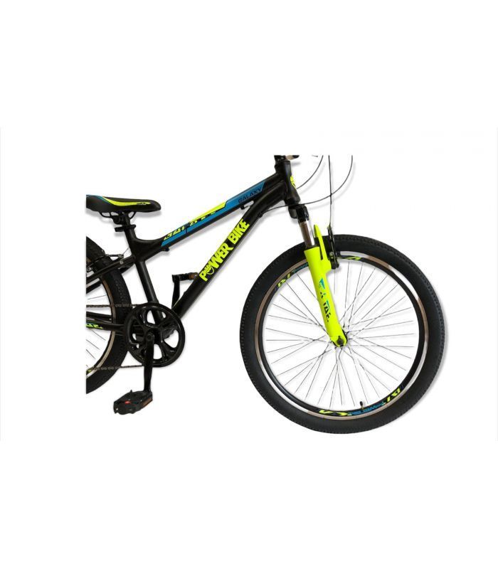 BICICLETA ARO 24 MTB ALUMINIO NEGRA POWERBIKE-2