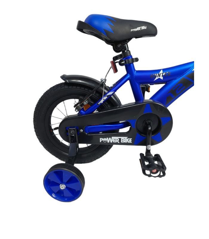 BICICLETA ARO 12 NIÑO CON PEDALES AZUL-2