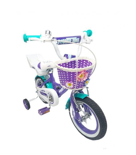 BICICLETA ARO 12 NIÑA MORADA PASEO POWER BIKE-2