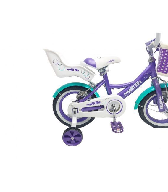 BICICLETA ARO 12 NIÑA MORADA PASEO POWER BIKE-1