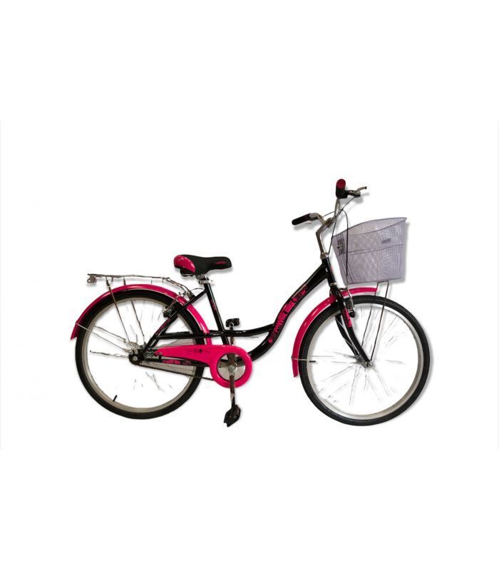 BICICLETA 24 PASEO NEGRA FUCSIA POWER BIKE-0