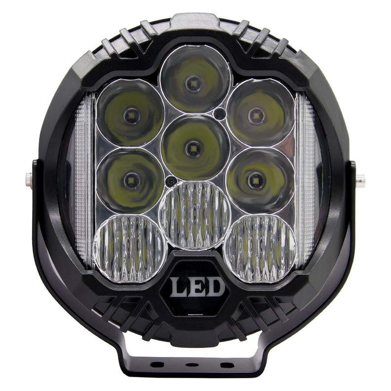 Faro Faena Or 9 Pulgadas 70W Combo Luz Lateral Y Drl Cristal-0