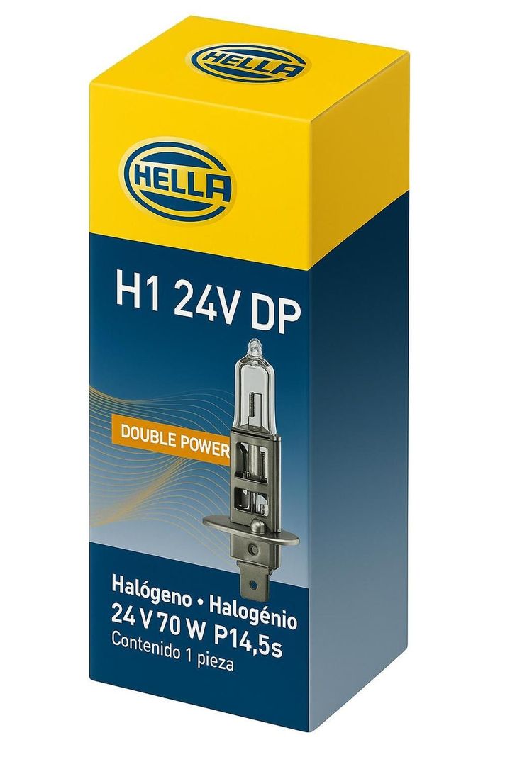 Ampolleta Halógena H1 24V 70W P14.5S T2.5 Cristal-1