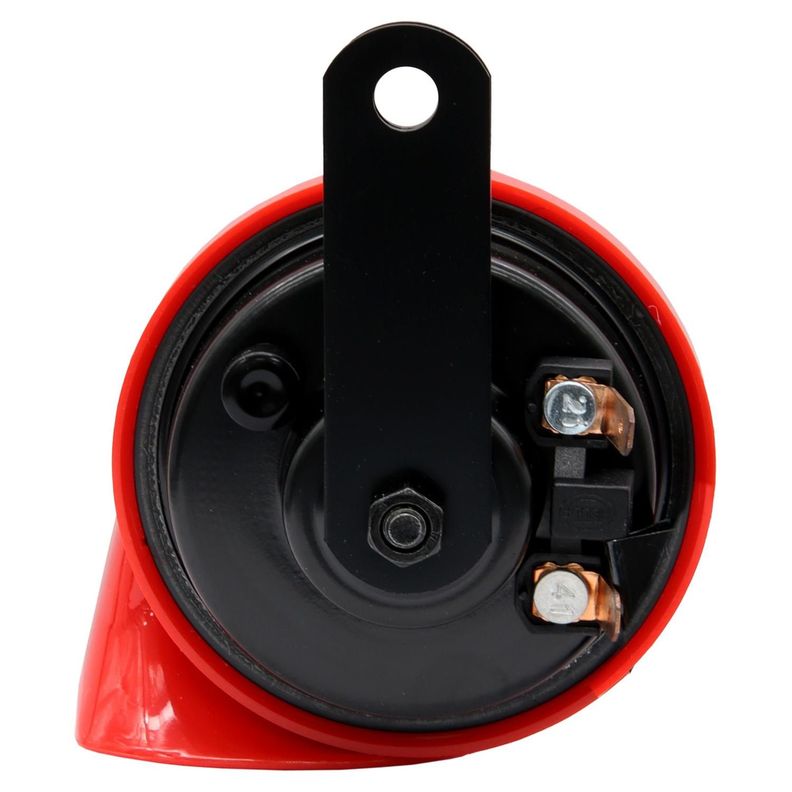 Bocina Caracol Rojo 12V 2X72W 400 Y 500Hz Con Relay-1