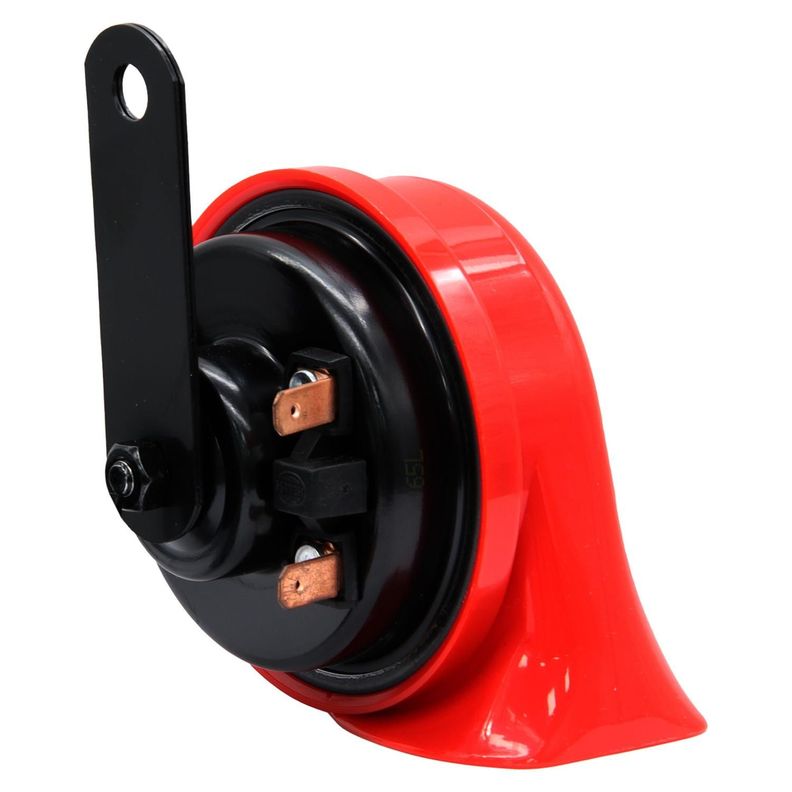 Bocina Caracol Rojo 12V 2X72W 400 Y 500Hz Con Relay-2