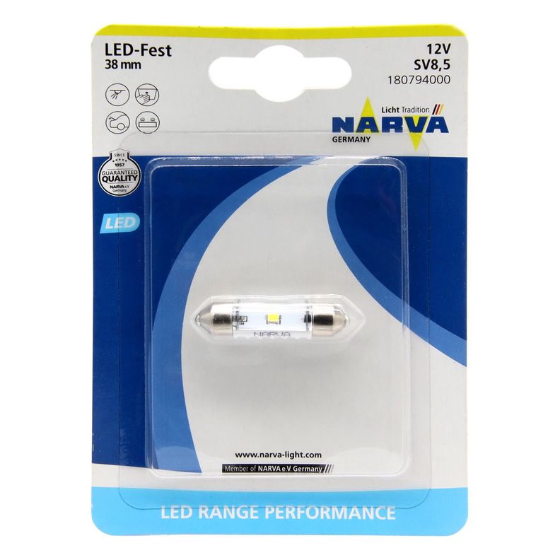  Ampolleta Festoon Blanca 12V Sv8.5 38Mm Led -0