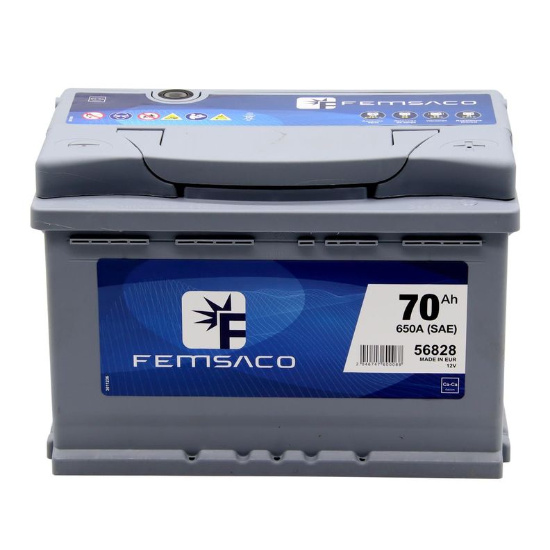 Bateria Femsaco 70Ah Positivo Derecho Normal 590 CCA-0