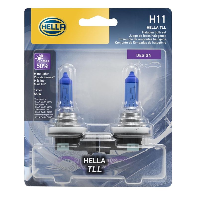 Ampolleta Halógena H11 12V 55W Azul -0