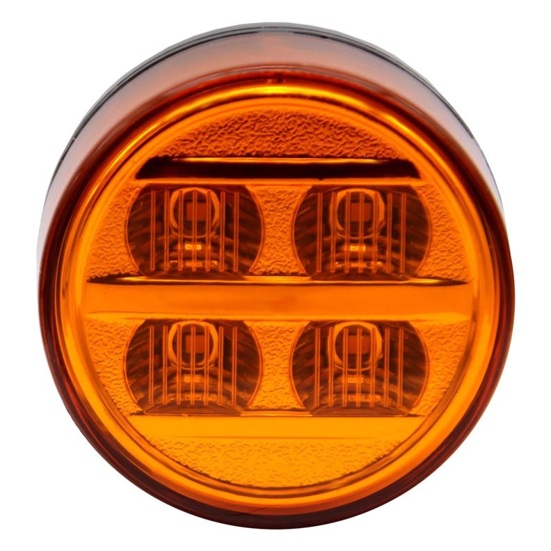 Farol Lateral 4Led 70Mm Bivoltaje Bus Brasil Ambar-0