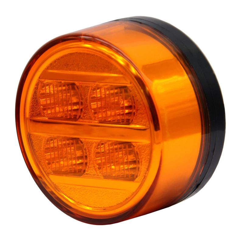 Farol Lateral 4Led 70Mm Bivoltaje Bus Brasil Ambar-1