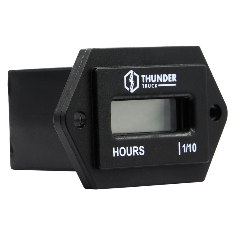 Horometro Lcd Rectangular 0,0-999999,9H 5-90V 37X25Mm Apernable Waterproof Ip65-1