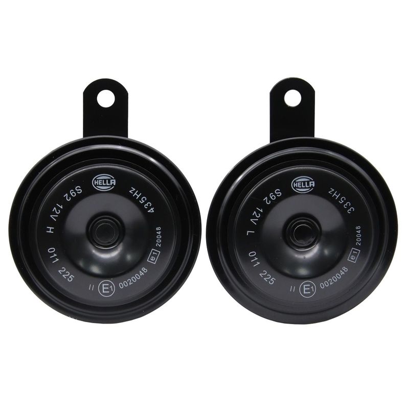 Bocina Tipo Plato 12V 2X60W 335/435Hz Universal (Par)-1