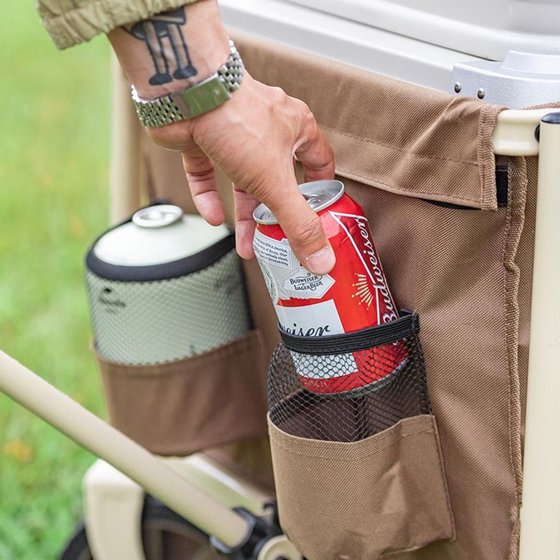 Carro Largo Plegable Camping 170L (120Kg) - Café-1
