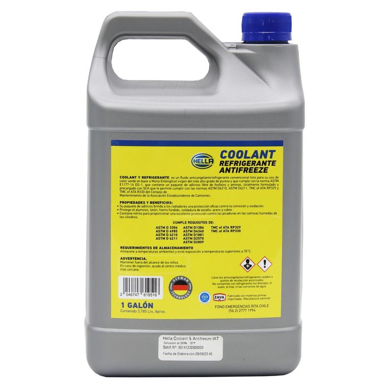 Coolant Antifreeze -37° Galon 3.8Lts-2