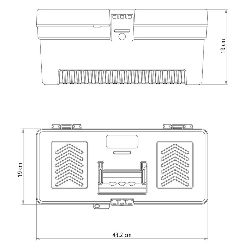 Caja Organizadora de Herramientas 43 Cm Tramontina Master-3
