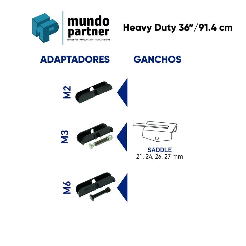 Plumilla Hella Heavy Duty 36 Pulgadas 91,4 Cm Con Adaptadores-1
