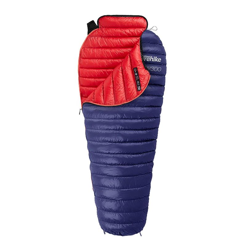 Saco De Dormir De Plumon De Ganso Momia Cw300 - Azul-0