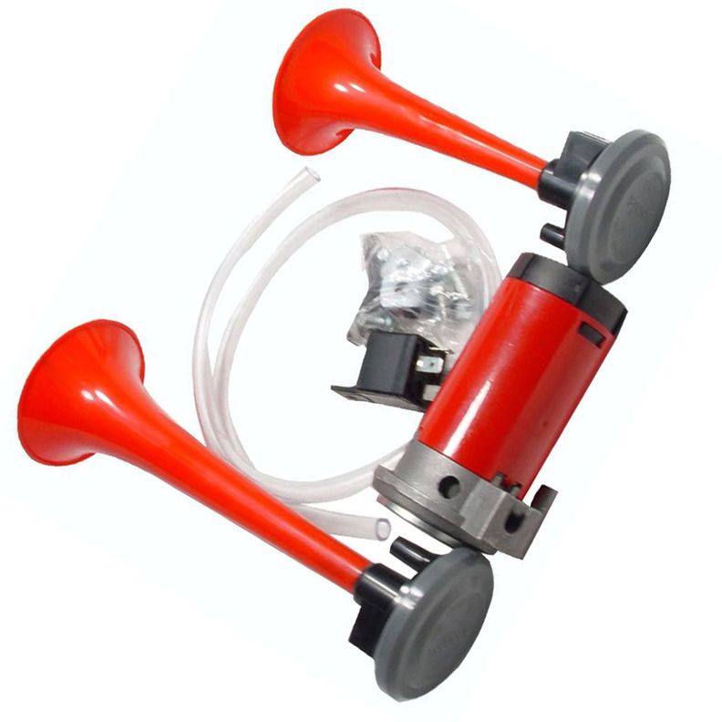 Bocina Electrica 2 Trompetas con Compresor 12v-0