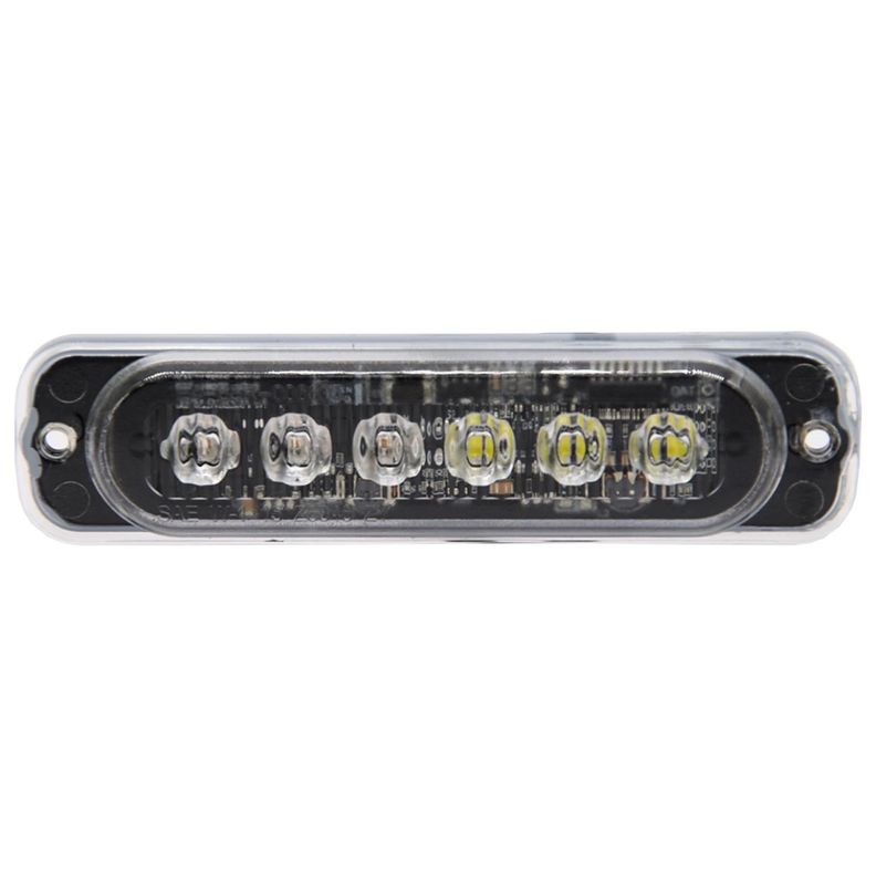 Destellante 6Led Flat Bivoltaje 20 Patrones Azul Cristal 113X28X98Mm Sae E-Mark-0